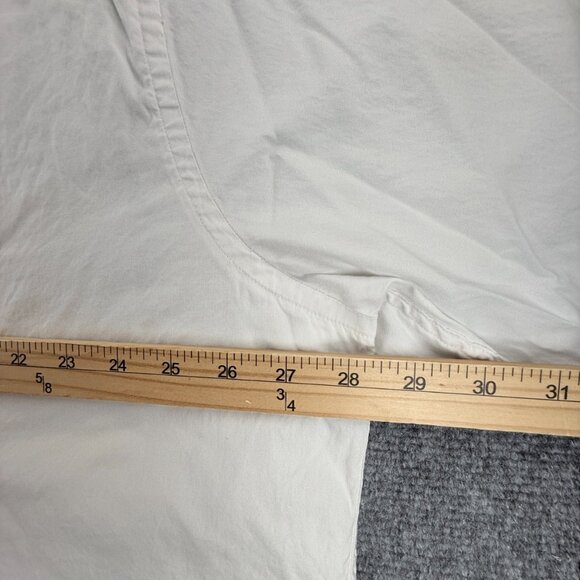 Gitman Bros 18.5 35 USA Oxford French Cuff Point TTX Cotton Pinpoint White Solid - Picture 11 of 16